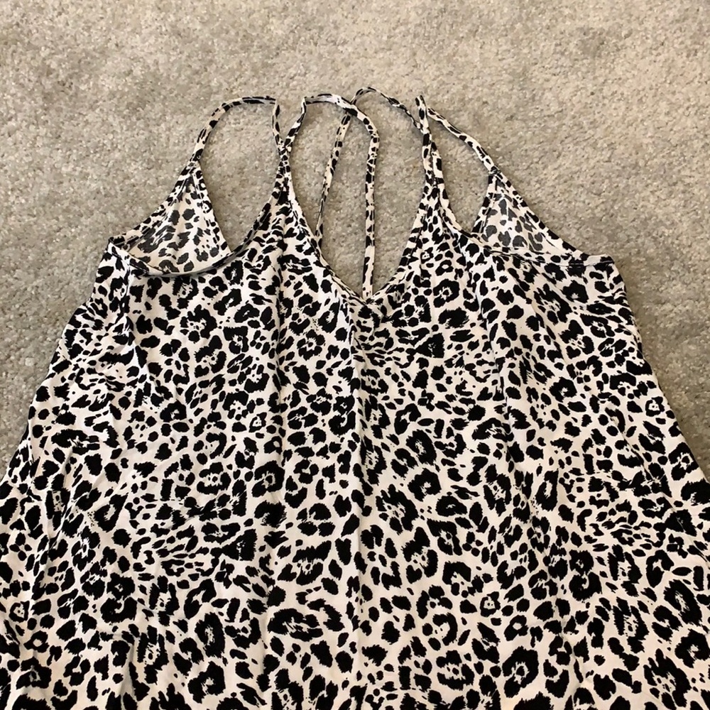 Cheetah print staple tank top